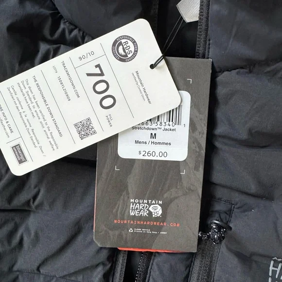 Mountain Hardwear Men´s Black Down Jacket Men